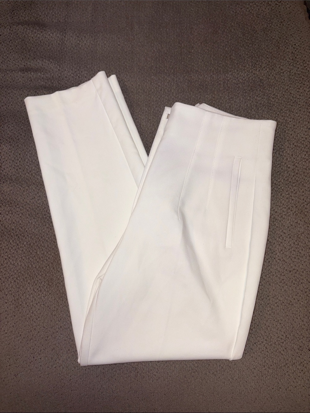 Zara White Tailored Pants